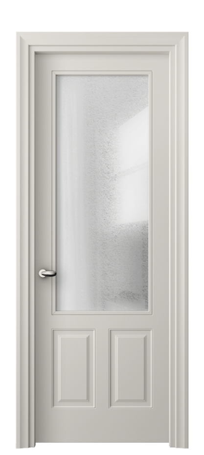Межкомнатная дверь Esse 8522 Матовый облачно-серый Фактурное стекло "Лёд", триплекс Цена 61039 ₽ | Volhovec