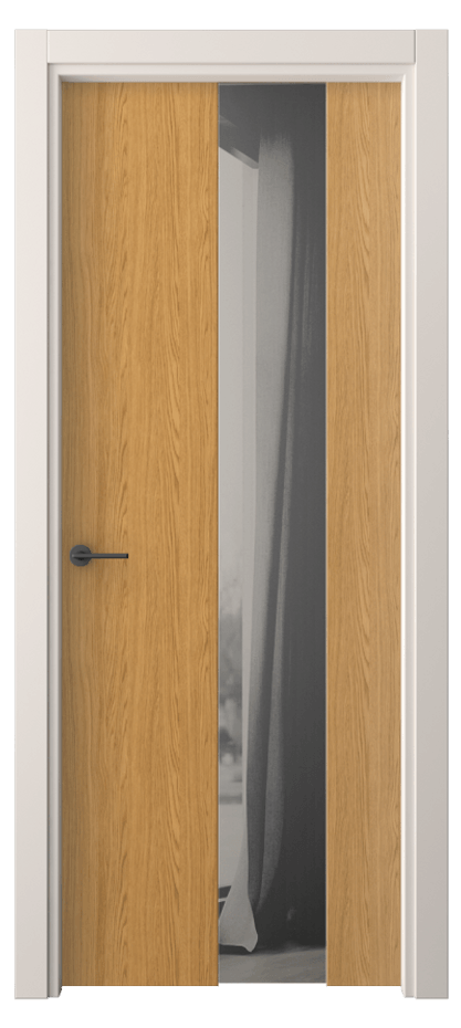 Межкомнатная дверь Freedom 4226 Ванильный дуб Двустороннее серое зеркало, триплекс Цена 42799 ₽ | Volhovec