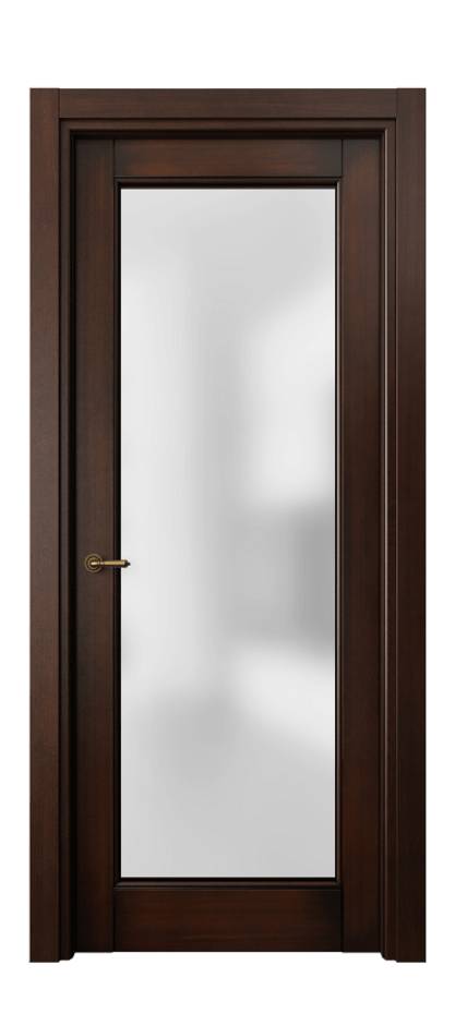 Межкомнатная дверь Toscana Litera 6300 Бук тёмный с патиной Сатинированное стекло Цена 110299 ₽ | Volhovec