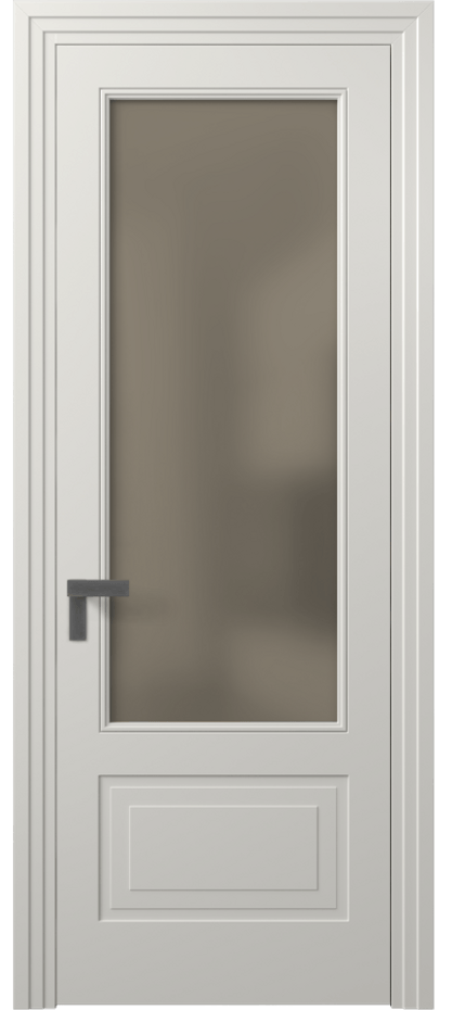 Межкомнатная дверь Rocca 8342 Матовый серый Сатинированное бронзовое стекло, триплекс Цена 66319 ₽ | Volhovec