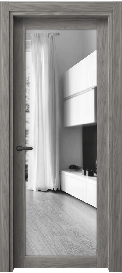 Межкомнатная дверь Neo 2102 Имбирный ясень Двустороннее зеркало, триплекс Цена 28959 ₽ | Volhovec