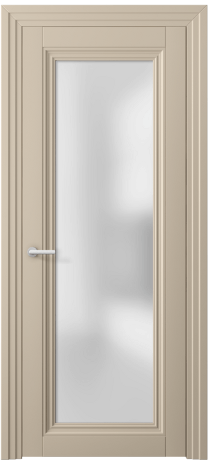 Межкомнатная дверь Centro 2502 ПЭТ светло-бежевый Сатинированное стекло Цена 37599 ₽ | Volhovec