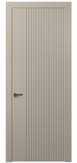 Дверь межкомнатная АКП 8643 МБСК. Цвет Матовый бисквитный. Материал Гладкая эмаль. Коллекция Alba. Картинка.