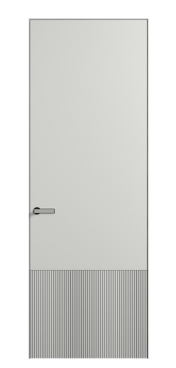 Дверь межкомнатная ПУ 8202 МССР. Цвет Матовый светло-серый. Материал Гладкая эмаль. Коллекция Velvet. Картинка.