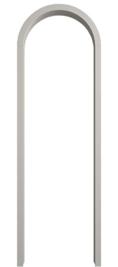 Дверь межкомнатная Арка МТСР. Цвет Матовый тёплый серый. Материал Гладкая эмаль. Коллекция Palazzo. Картинка.