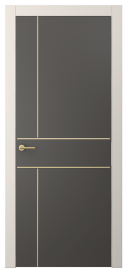 Дверь межкомнатная АКП 4209 ПЭГФ. Цвет ПЭТ графитовый. Материал ПЭТ. Коллекция Freedom. Картинка.