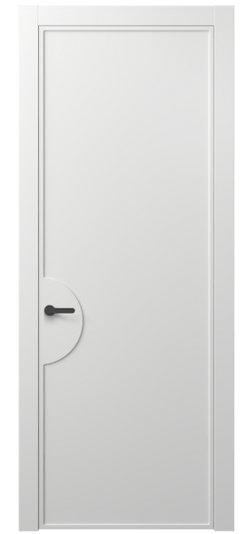 Дверь межкомнатная АКП 8604 МБЛ. Цвет Матовый белоснежный. Материал Гладкая эмаль. Коллекция Frame. Картинка.