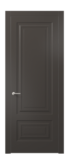 Дверь межкомнатная АКП 8441 МАН Матовый антрацит. Цвет Матовый антрацит. Материал Гладкая эмаль. Коллекция Mascot. Картинка.