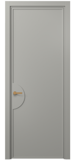 Дверь межкомнатная 8604 МНСР . Цвет Матовый нейтральный серый. Материал Гладкая эмаль. Коллекция Frame. Картинка.