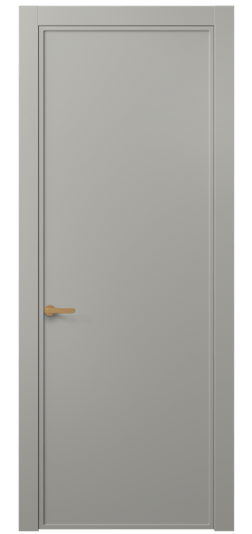 Дверь межкомнатная АКП 8601 МНСР. Цвет Матовый нейтральный серый. Материал Гладкая эмаль. Коллекция Frame. Картинка.