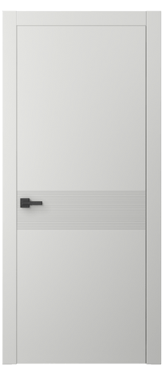 Дверь межкомнатная 8041 МССР. Цвет Матовый светло-серый. Материал Гладкая эмаль. Коллекция Linea. Картинка.