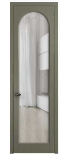 Дверь межкомнатная 6804 МОТ MORU. Цвет Матовый оливковый тёмный. Материал Гладкая эмаль. Коллекция Palazzo. Картинка.