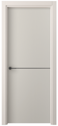 Дверь межкомнатная 4207 ПЭСС. Цвет ПЭТ светло-серый. Материал ПЭТ. Коллекция Freedom. Картинка.