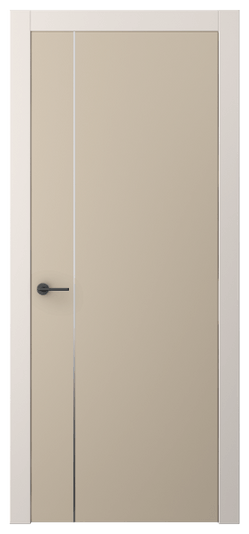 Дверь межкомнатная 4201 ПЭСБ. Цвет ПЭТ светло-бежевый. Материал ПЭТ. Коллекция Freedom. Картинка.