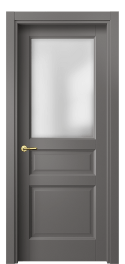 Дверь межкомнатная 1432 МКЛС САТ. Цвет Матовый классический серый. Материал Гладкая эмаль. Коллекция Galant. Картинка.