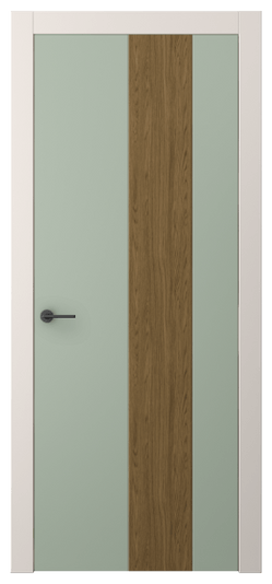 Дверь межкомнатная АКП 4225 ПЭСО. Цвет ПЭТ светло-оливковый. Материал ПЭТ. Коллекция Freedom. Картинка.