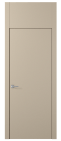 Дверь межкомнатная 0010 ПЭСБ. Цвет ПЭТ светло-бежевый. Материал ПЭТ. Коллекция Planum. Картинка.
