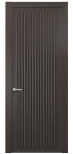Дверь межкомнатная 8642 МАН . Цвет Матовый антрацит. Материал Гладкая эмаль. Коллекция Alba. Картинка.