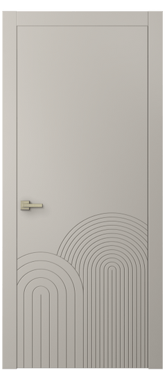 Дверь межкомнатная АКП 8059 МСБЖ Матовый светло-бежевый. Цвет Матовый светло-бежевый. Материал Гладкая эмаль. Коллекция Linea. Картинка.