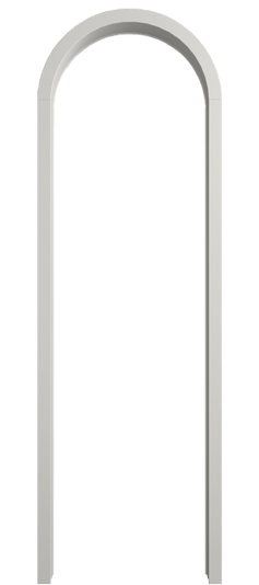 Дверь межкомнатная Арка МСР. Цвет Матовый серый. Материал Гладкая эмаль. Коллекция Palazzo. Картинка.