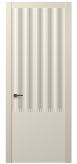 Дверь межкомнатная АКП 8627 МБСР. Цвет Матовый бежево-серый. Материал Гладкая эмаль. Коллекция Dune. Картинка.