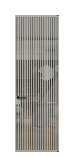 Дверь межкомнатная АЛПЛ040.06 АНСР Алюминий нейтральный серый Stopsol Clear прозрачное. Цвет Алюминий нейтральный серый. Материал Алюминий в эмали. Коллекция Formato. Картинка.