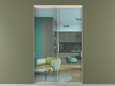 Перегородка Formato внутри проёма двустворчатая