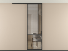 Перегородка Mosaic вдоль стены на потолок одностворчатая