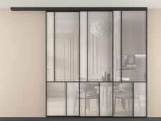 Перегородка Mosaic вдоль стены телескопик синхро 3